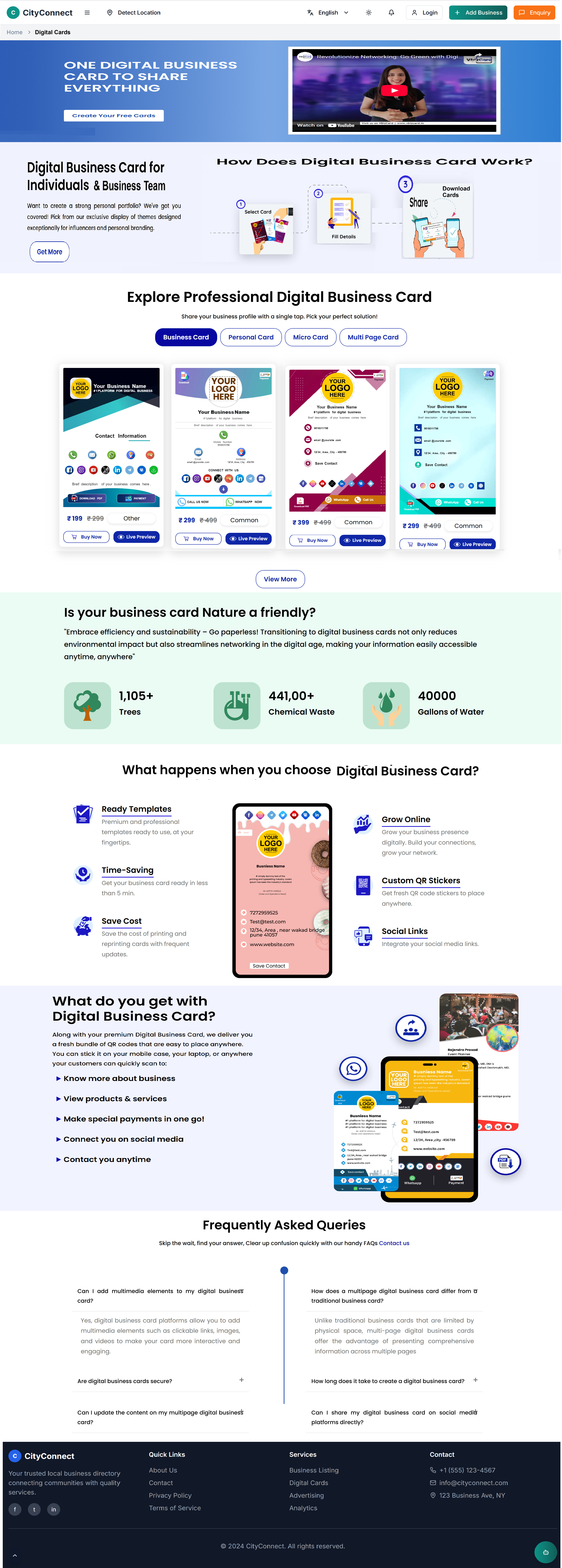 Digital Card Features